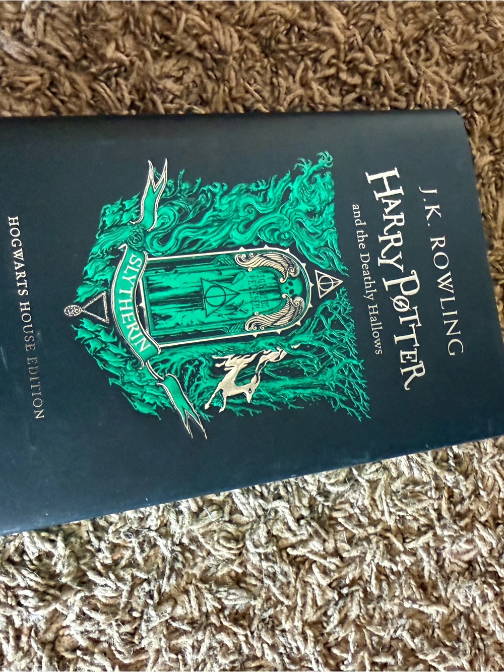 J.K. Rowling Harry Potter Slytherin Crest Hardcover - Green and Black